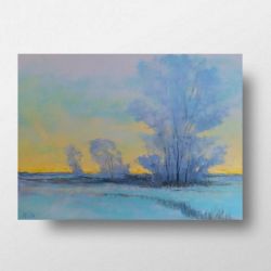 Zima-praca formatu -18/24 cm .