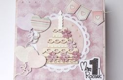 Kartka na roczek z torcikiem 220816