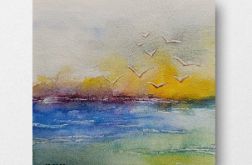 Morze 4-akwarela formatu 15/15 cm