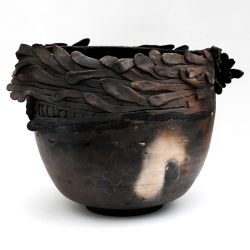 Misa ceramiczna - Kwiatowa z ogniska