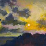 Pejzaż 3-praca formatu -18/24 cm . - 