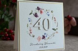 Kartka na 40 urodziny z personalizacją, BH 70a Kartka na 40 urodziny z personalizacją, BH 70a