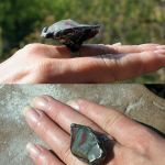 Kamienny migdał - pierścionek z kamieniem naturalnym
