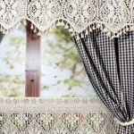 Zasłona BOHO w kratkę MOKKA na tunel panel SHABBY 130/160cm - 