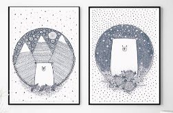 Zestaw 2 ilustracji, Misie