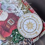Wesołych Świąt - św. Mikołaj w stylu vintage - Mikołaj vintage - detal II