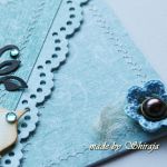 Kopertówka z okazji ślubu-'turkus i brąz' - 