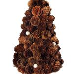 Stroik bożonarodzeniowy z perłowymi koralikami - 