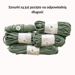 Zestaw DIY ZRÓB TO SAMA: MAKRAMA ecru-złoto - materiały
