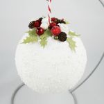 Oszronione bombki - komplet - 