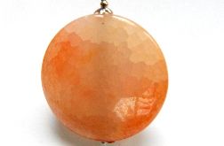 Pomarańczowy agat pajęczy piękny kamień wisio