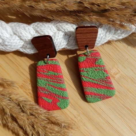 "Lexi II" - kolczyki z gliny polimerowej.