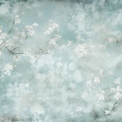 Obraz na płótnie - Kwiaty w abstrakcji - 100x70 cm  (1-0322)