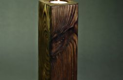 świecznik drewniany drewno shou shi ban tealight