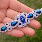 Bransoletka sutasz Szafiry w srebrze - 