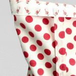 Torba na zakupy,bawełniana torebka na ramię,shoperka w groszki. - 