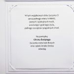 Kartka na Chrzest ręcznie robiona z gołębicą - Pamiątka Chrztu z gotowymi życzeniami