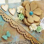 Kopertówka ślubna-miętowe latte - 