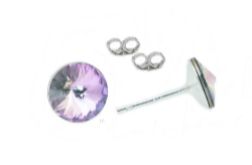 Kolczyki sztyfty 8mm srebro Swarovski VL