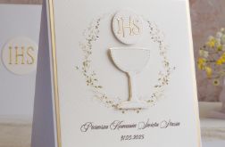 Kartka na komunię z ozdobną kopertą, 96a