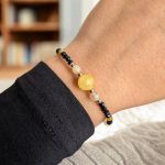 Bransoletka ochronna czarny turmalin i cytryn - 3