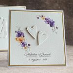 Kartka ślubna z pudełkiem i kopertą, WA 63E - Kartka ślubna z pudełkiem i kopertą