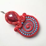 Bloody kolczyki sutaszowe - 