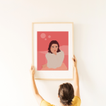 Plakat Audrey coral 50x70cm - 3