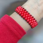 Bransoletka Korale Czerwone Gemduo Szeroka bra25.15 - 