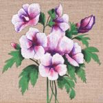 Hibiskus kwiat malarstwo płótno rama z drewna - Hibiskus kwiat