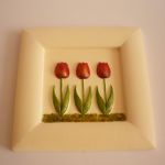 Tulipany - obrazek z gipsu - Tulipany - -obrazek z gipsu