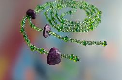 Naszyjnik Zielony Z Koralików