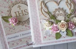 Elegancka kartka komunijna w pudełku v.13