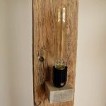 Lampa ze starego drewna, loft, retro, wabi-sabi, unikat /11/ - 