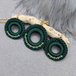 „LAUREN” szydełkowy komplet