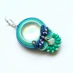 Blue Dragonfly kolczyki sutasz - 