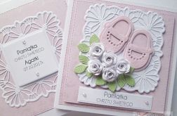 Kartka PAMIĄTKA CHRZTU z bucikami #12 /2