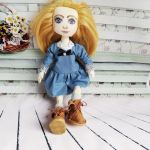 Lalka kolekcjonerska, Handmade doll  - Bawełniana lalka