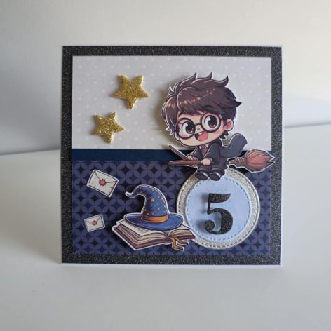 Kartka urodzinowa ręcznie robiona Harry Potter 