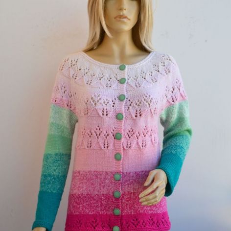 Kolorowy sweterek ombre