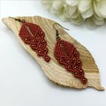 „LEA” kolczyki makramowe - „LEA” kolczyki makramowe