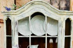 Wisząca witryna shabby chic, styl prowansalski, oszklona