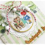 Kartka świąteczna z sarenkami - 