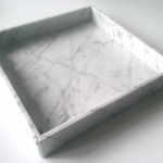 Taca z marmuru Bianco Carrara Venato 30 x 30 x 1 cm - null