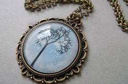 ♥ Zima wisior 25 mm i łańcuszek ♥