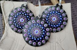 Komplet ręcznie malowanych bombek świątecznych - Mandala