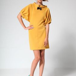 Yellow classic dress 40
