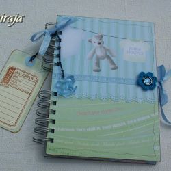 Album dla maluszka-miś w błękitach