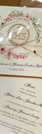 Zaproszenia komunijne z personalizacją 322