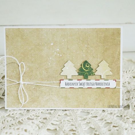 Kartka świąteczna z choinkami, 369